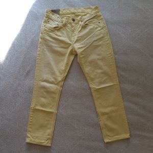Kane Slim Straight Leg Jeans in Fade Lemon
